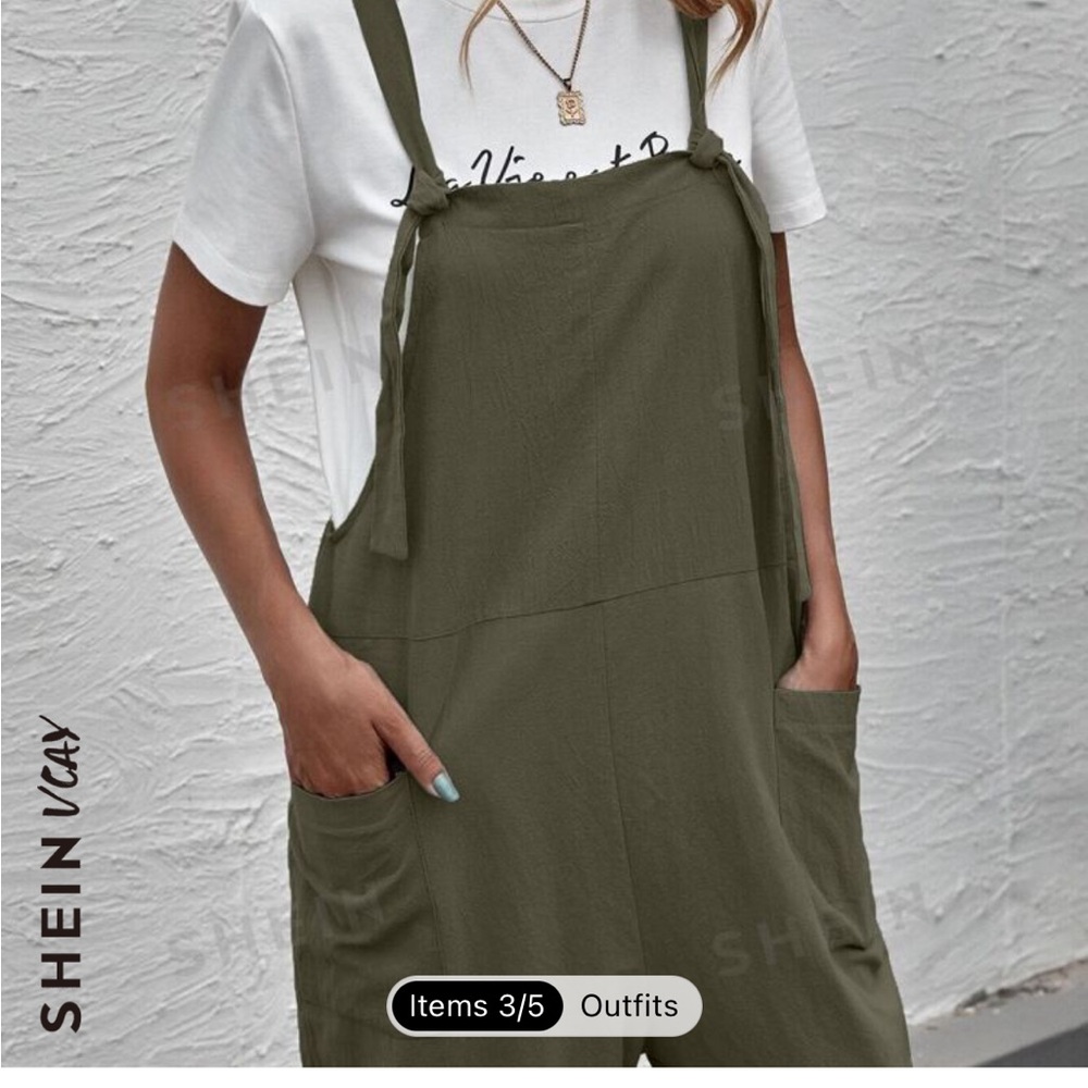 SHEIN overall pant outfit